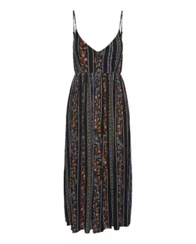 Платье миди с фестивальными бретелями Yas, синий