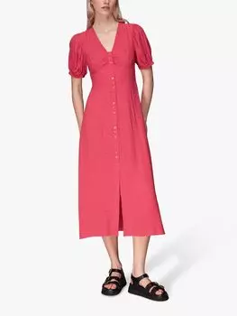 Платье миди с геометрическим принтом Whistles Labyrinth, розовый