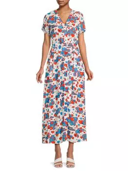 Платье-миди с графическим рисунком Love Moschino, цвет Multi