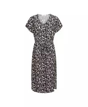 Платье миди с графичным v образным вырезом &Co Woman, мультиколор