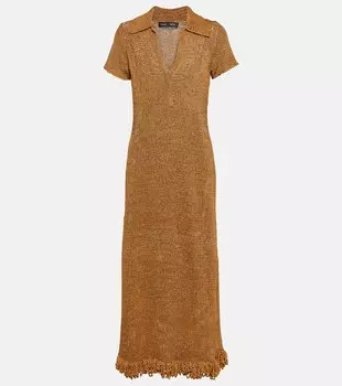 Платье миди с кисточками PROENZA SCHOULER, коричневый