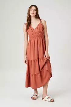 Платье миди с кисточками, связанное крючком Forever 21