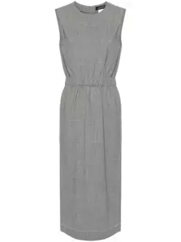 Платье миди с контрастной строчкой Fabiana Filippi, серый