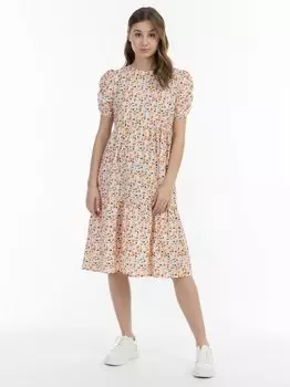 Платье миди с короткими рукавами Mymo, мультиколор