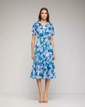 Платье миди с короткими рукавами Niza, мультиколор