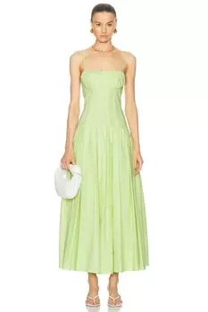 Платье миди с корсетом и заниженной талией Dolma Nicholas, цвет Limelight