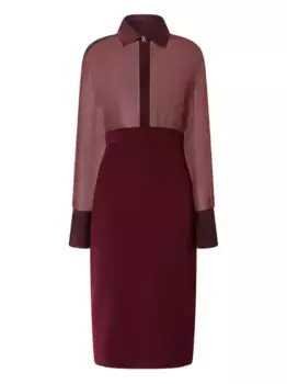 Платье миди с кристаллами Genny, красный