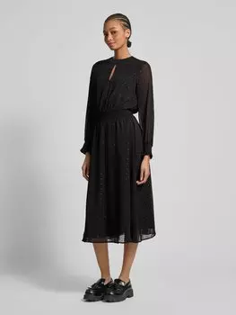 Платье миди с круглым вырезом горловины модель 'АНУШКА' Pepe Jeans, черный