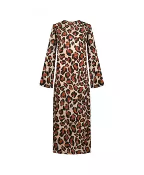 Платье миди с леопардовым принтом Fabienne Chapot, коричневый