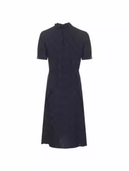 Платье миди с монограммой Givenchy, тёмно-синий