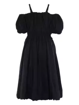 Платье миди с объемными рукавами Noir Kei Ninomiya, черный