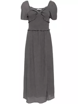 Платье миди с оборками b+ab, серый