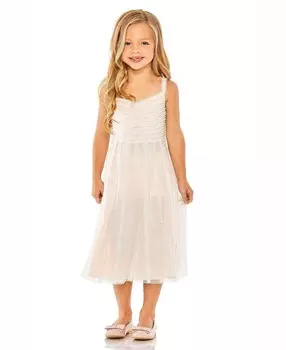 Платье миди с оборками для маленьких девочек MAC DUGGAL