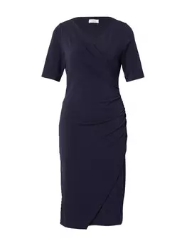 Платье миди s.Oliver BLACK LABEL Dress, темно-синий