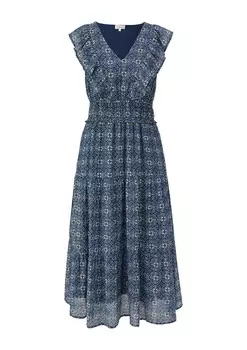 Платье миди s.Oliver Dress, синий