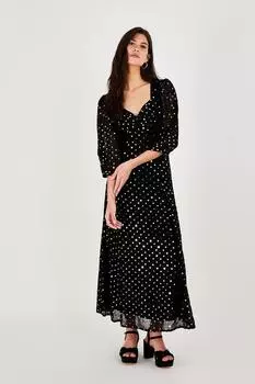 Платье миди с пайетками 'Annalissa' Monsoon, черный