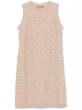 Платье миди с пайетками D.Exterior, нейтральный цвет