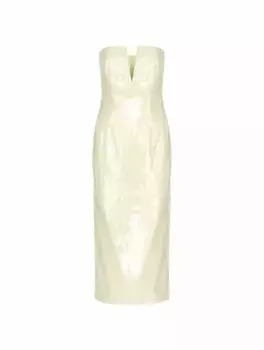 Платье миди с пайетками Roland Mouret, зелёный