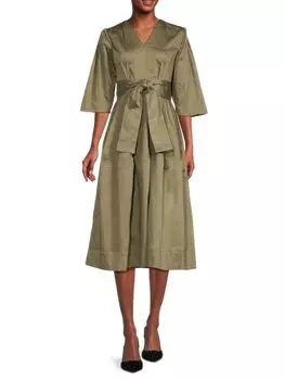Платье миди с поясом Coreen Truth, цвет Olive