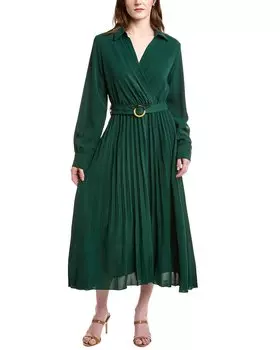 Платье миди с поясом для моих возлюбленных To My Lovers, зеленый