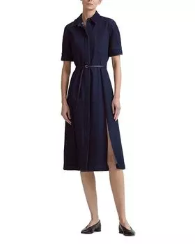 Платье-миди с поясом Kieran Altuzarra, синий