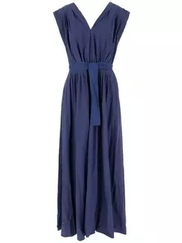 Платье миди с поясом Malo, синий
