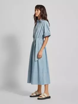 Платье миди с поясом на талии Polo Ralph Lauren