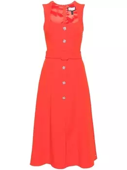 Платье миди с поясом NISSA, оранжевый