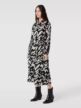 Платье миди с поясом Smith and Soul, серо-коричневый