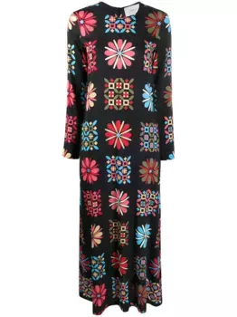 Платье миди с принтом La DoubleJ, черный