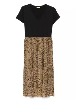 Платье миди с принтом LIU JO, черный