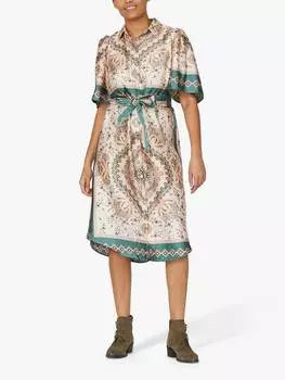 Платье миди с принтом от эллы пейсли Sisters Point, зеленый/разноцветный