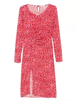 Платье миди с принтом Patrizia Pepe, красный