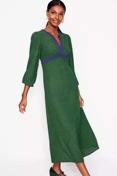 Платье миди с принтом Petite Imelda Boden, зеленый