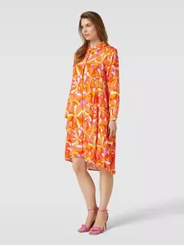 Платье миди с принтом по всей поверхности Frieda & Freddies, оранжевый