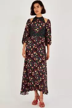 Платье миди с принтом 'Sanvi' Monsoon, синий