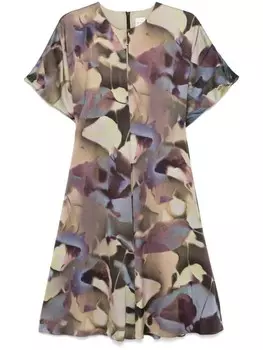 Платье миди с принтом Solar Gram Paul Smith, зеленый