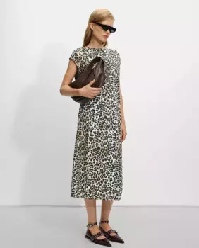 Платье миди с принтом в горошек Parfois, цвет Multicolor