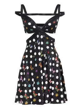 Платье миди с принтом X Dua Lipa Versace, черный