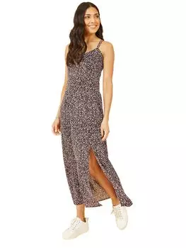 Платье миди с принтом Yumi Ditsy, черный