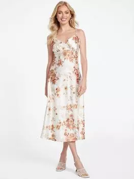 Платье миди с принтом Zhuri Guess Factory, цвет elegance vanilla blush mu