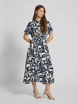 Платье миди с присборенными деталями Apricot