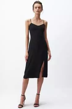 Платье миди с разрезами Jimmy Key, черный