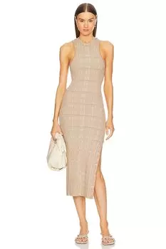 Платье миди с разрезом от марианны халиа L'Academie, мультиколор