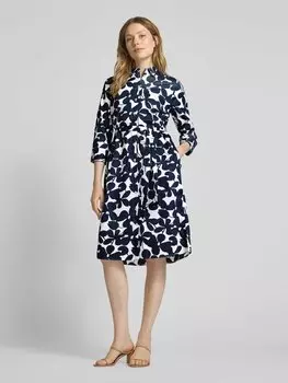 Платье миди с рубашечным воротником ETERNA