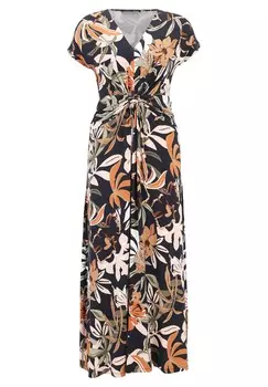 Платье миди с рюшами Betty Barclay, синий