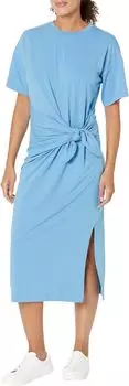 Платье миди с узлом спереди Sweaty Betty, цвет Regatta Blue