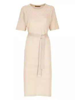 Платье миди с узором шеврон D.Exterior, розовый