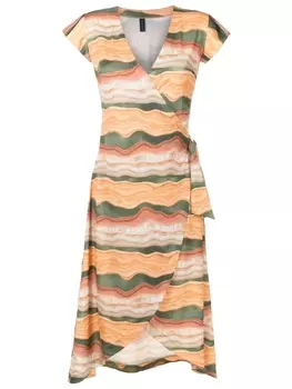 Платье миди с V-образным вырезом Lygia & Nanny, коричневый