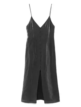 Платье миди с V-образным вырезом Alysi, серый